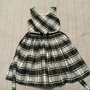 Girls Plaid Party Dress